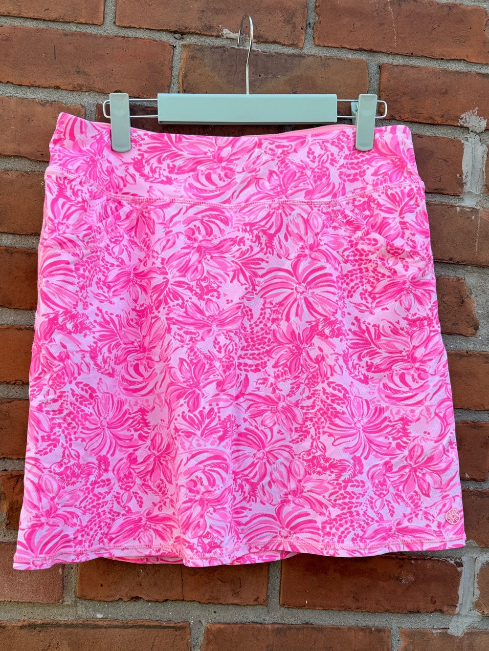 Lilly Pulitzer Maryana Luxletic skort in the Pink Blossom Foxy Llama
